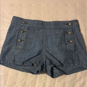 Women's Blue Shorts with buttons